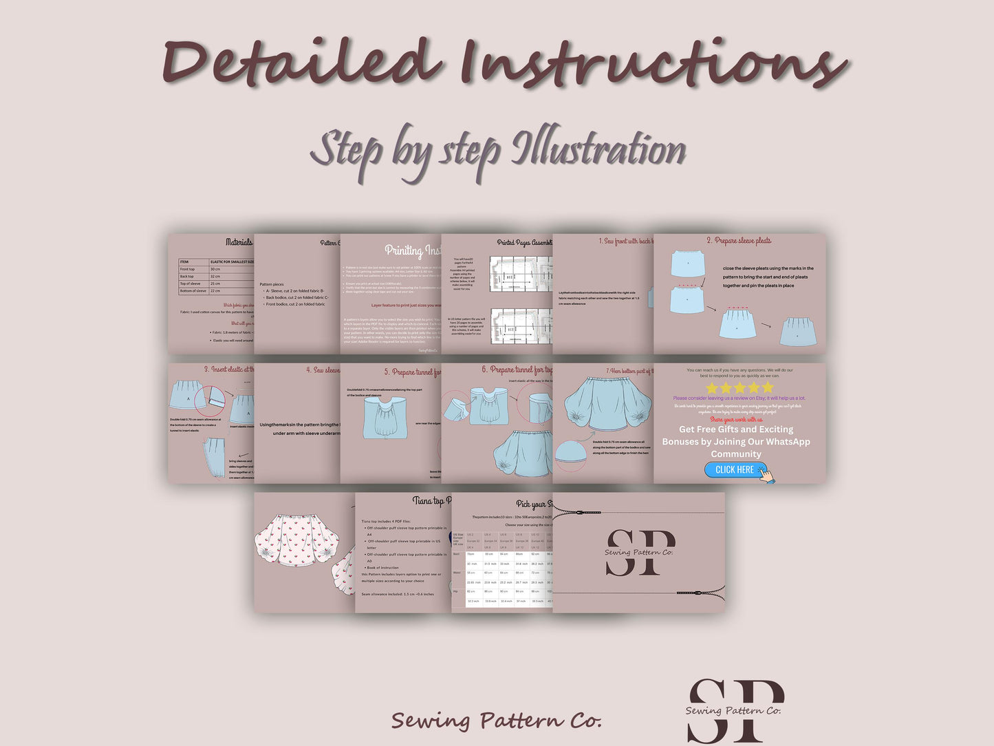 TIANA Top - Off shoulder puffy sleeve top  | Top sewing pattern | oversize summer top , Puffed top, women Top digital sewing Pattern PDF
