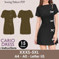 CARIO Dress - Short dress| Korean dress | Women dress pattern| Stylish| one piece | Fancy| birthday wedding sewing pattern pdf
