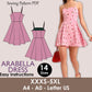 ARABELLA Dress - Skater dress | flairy dress pattern | mini dress | Women sleeveless | straight neckline| one piece | pdf sewing pattern