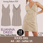 ELIANNA Dress- halter dress | Sleeveless | Women summer dress sewing pattern | short dress sewing pattern | PDF V shape neck and backline.