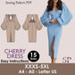 CHERRY Dress - puffy sleeve dress| Long Sleeve | Women dress pattern| Stylish| one piece | Fancy| V neck dress