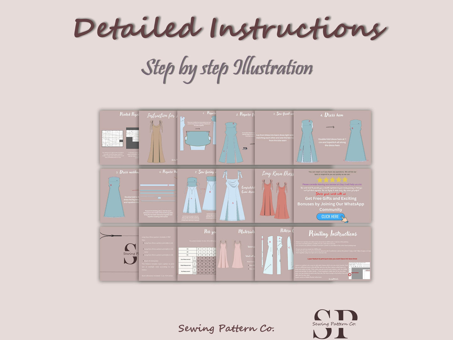 KARA Dress - slit dress| cowl neckline | Tie-up spaghetti straps | Women thigh slit| long| one piece | Fancy| Sleeveless| sewing pattern pdf