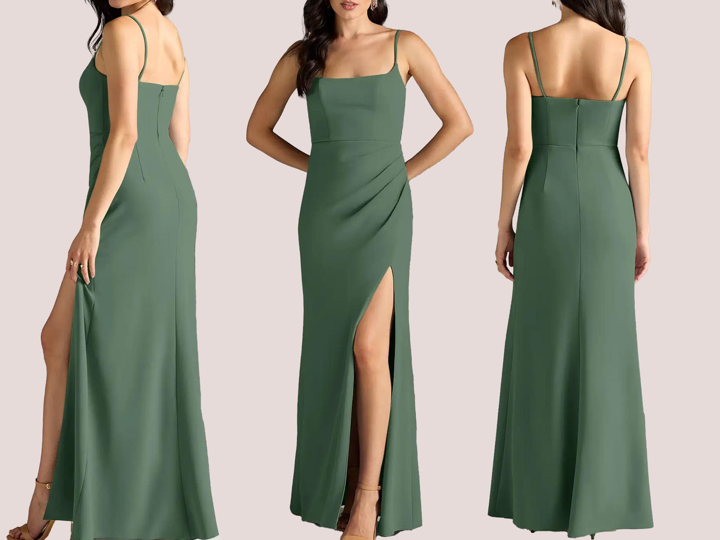 DOSY Dress - Slit dress| open back maxi | Women dress pattern| prom dress, gown Long dress| one piece dress | Birthday, party| Sleeveless