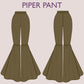 PIPER Pant Sewing Pattern | Wide leg bell bottom PDF | 70s, 90s pant| stretchy| casual| Women sewing pattern| Digital Pants Trousers