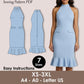 Halter Neck Pencil Dress Sewing Pattern PDF, Bodycon Cocktail Midi with Ruffle Hem XS-5XL