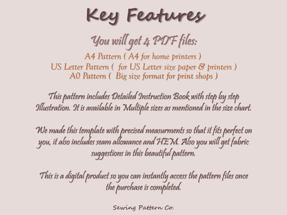 LEAH Pant PDF Sewing Pattern | Palazzo Pants | Elastic Waist | Wide Leg Pants | Digital Pattern | 13 Sizes XXXS–5XL| women sewing pattern