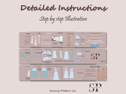 AMAYA Dress- one shoulder dress | Sleeveless | Women summer dress sewing pattern | asymmetrical, Cut out maxi | silky dress Digital PDF