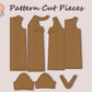 Linen Dress Sewing Pattern PDF – V-Neck Tunic Dress Pattern for Beginners, Loose Fit Summer Dress, Simple Minimalist