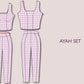 Crop Top & Fitted Pant Sewing Pattern: Women's Summer Set (PDF Pattern)