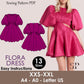 FLORA Dress - Puffy skirt dress| puff sleeve | Women dress pattern| Ruffle dress, Short skirt dress| one piece dress | Birthday, Wedding