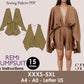 REMI Jumpsuit - Comfy Playsuit| Deep V Neckline | Women ROMPO boho, sewing Pattern PDF