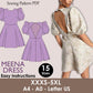 MEENA dress- cutout back dress | puffy sleeve |  | Women dress pattern | wedding dress prom| fairy dress| sewing pattern robe patron couture