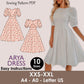 Midi Backless Dress Sewing Pattern – Puffy Sleeve, Fairycore (PDF Download)