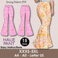 HALIE Pant - Stretchy pant pattern | women pant sewing PDF| flairy classy pant| comfy pant pattern| Wide leg pant| Digital trouser long pant