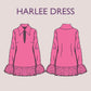 HARLEE dress- Feather dress| collar mini dress | deep v neck| Women summer dress pattern| sewing pattern 90s & 70s classic patron de couture