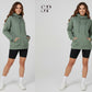 Cross Neck Hoodie Sewing Pattern PDF, Women’s Pullover Hoodie Pattern, Cozy Cowl Neck Sweatshirt- 15 Sizes