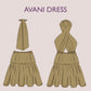 AVANI Dress - Halter neck| Backless dress | Neck tie knot | Women dress pattern| Skirt| one piece | Fancy| Sleeveless| sewing pattern pdf