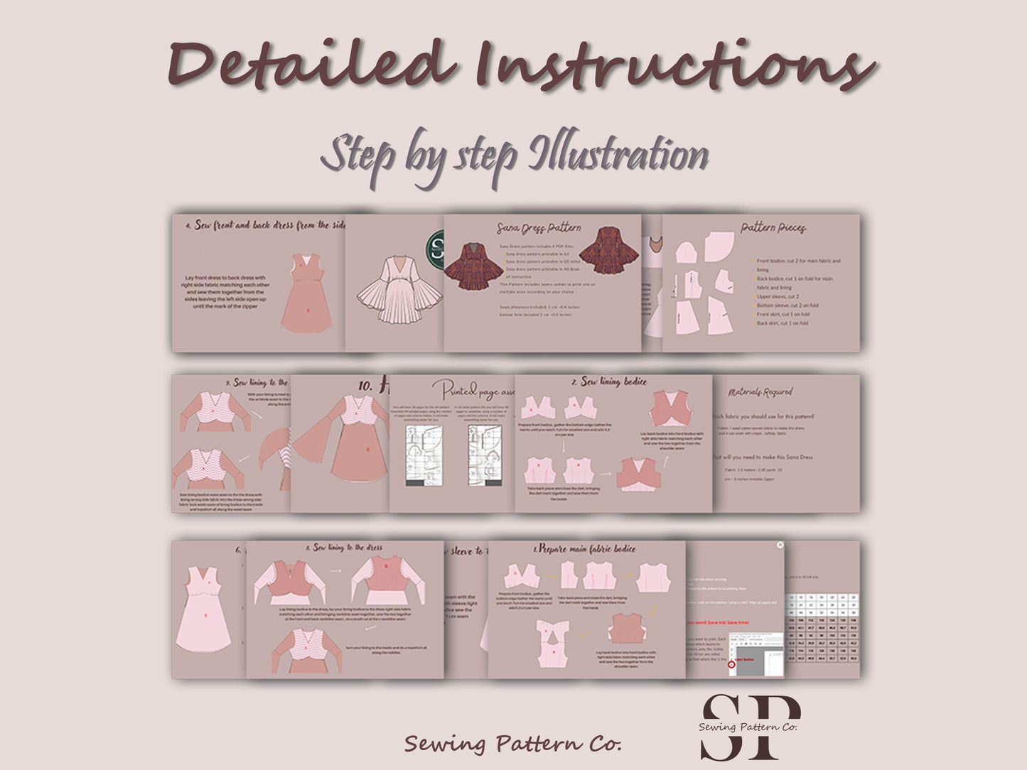 Bell Sleeve Mini Dress | mini dress pattern | PDF sewing pattern 15 size | 70s dress pattern | Sheath, short skirt | women dress pattern