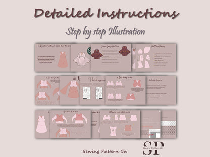 Bell Sleeve Mini Dress | mini dress pattern | PDF sewing pattern 15 size | 70s dress pattern | Sheath, short skirt | women dress pattern
