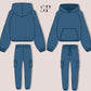 Cozy Hoodie Set Sewing Pattern PDF – Raglan Hoodie & Cargo Sweatpants Pattern – Winter Lounge Set