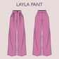 LAYLA Pants Sewing Pattern PDF | Wide Leg Trousers with Pockets | High Waist Pants | Digital Pattern | 15 Sizes XXXS–5XL | women, girl
