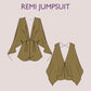 REMI Jumpsuit - Comfy Playsuit| Deep V Neckline | Women ROMPO boho, sewing Pattern PDF