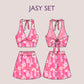 JASY Set - Halter crop top | dress set | Tie-back crop top deep neckline | Sleeveless, Short skirt| Women Summer set sewing Pattern PDF
