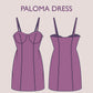 PALOMA Dress - Bustier dress| corset pattern| waist cut | Women sleeveless | Summer dress | one piece | sewing pattern pdf Digital