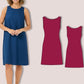 Linen Shift Dress Pattern, Sleeveless Summer Dress Sewing, Minimalist Loose Fit, A-Line