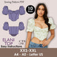 ELANI Top - puff sleeve corset | square Back sewing pattern | Women TOP dress pattern|  | bustier Puffed sleeves girl sewing pattern pdf