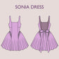 Wedding dress pattern| prom dress pattern| Fairy Dress | Backless Dress | skater dress pattern| 15 size| women pdf pattern| Skirt pattern