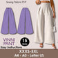 VINNI Pant - High waisted pant | women sewing | Stretch Pants Sewing | Women’s Comfy Pant | Wide leg pant | 15 Sizes| trouser pant