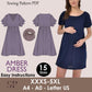 AMBER Dress - Nursing dress pattern| breastfeeding dress sewing pattern | Women dress pattern| mother dress pattern | sewing pattern pdf