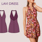 LAVI Dress Sewing Pattern PDF – Halter Neck Mini Dress – Tie Back Sundress – Open Back Dress – Sleeveless Summer Dress – Digital Download