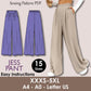 JESS Pant - pleat pant pattern | women pant sewing PDF | classy pant | Women’s Comfy Pant | Wide leg pant | Digital trouser long pant