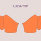 LUCIA Top - One shoulder puffy sleeve top  | Top sewing pattern | Asymetrical summer top , short top, women Top digital sewing Pattern PDF