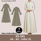 Medieval Cloak Dress Sewing Pattern PDF, Zipper Front Coat XS-3XL, Renaissance Costume PDF, Long Flared Dress Pattern