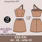 JAYLEEN Set - Skirt and crop top pattern| One shoulder top | Sleeveless, Short skirt| Women summer set sewing Pattern PDF party dress