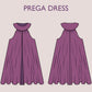 PREGA Dress Pregnancy Flairy dress | nursing | Highneck skirt, women Top sewing pattern PDF