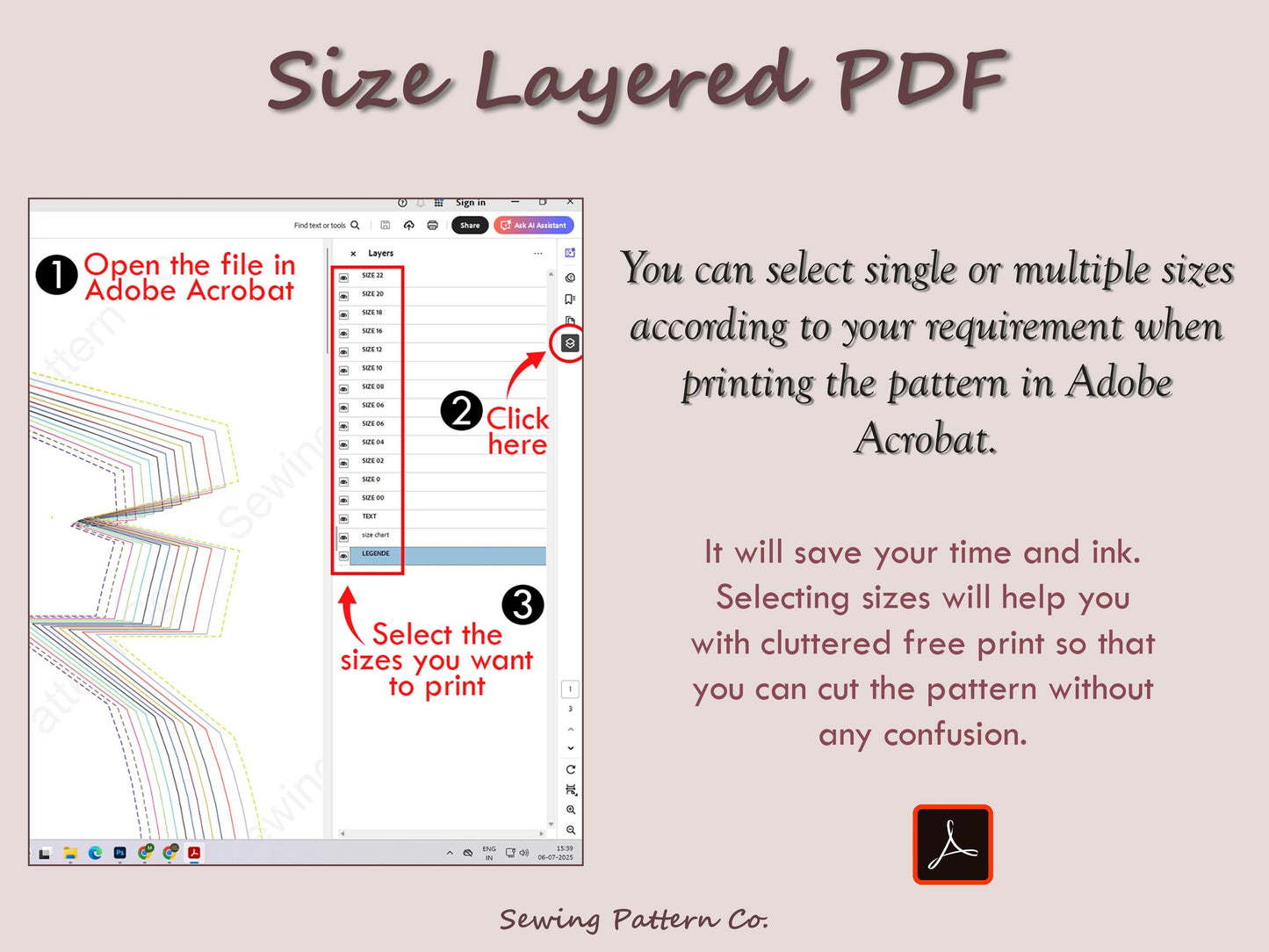 Slim Fit Slit Dress Sewing Pattern: Beginner-Friendly PDF (XS-Plus Size)