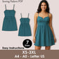 Spaghetti Strap Mini Dress Sewing Pattern PDF | Summer Sundress XS-3XL