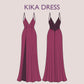 KIKA Dress - prom dress | Bustier open back maxi | Women dress | one piece gown | V neckline Slit dress| Sleeveless | sewing pattern pdf