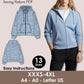 Slouchy Zip-Up Hoodie Sewing Pattern PDF | Oversized Unisex Hoodie with Front Zipper & Pockets | XXXXS–4XL