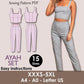 Crop Top & Fitted Pant Sewing Pattern: Women's Summer Set (PDF Pattern)