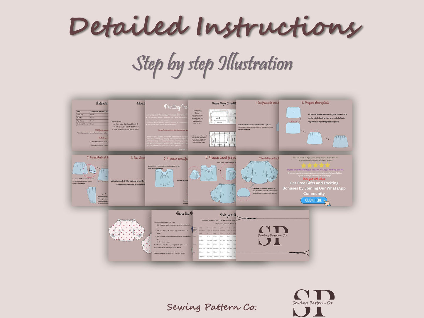 TIANA Top - Off shoulder puffy sleeve top  | Top sewing pattern | oversize summer top , Puffed top, women Top digital sewing Pattern PDF