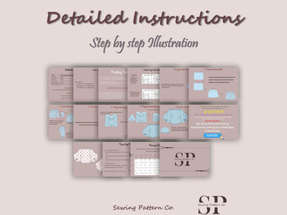 TIANA Top - Off shoulder puffy sleeve top  | Top sewing pattern | oversize summer top , Puffed top, women Top digital sewing Pattern PDF