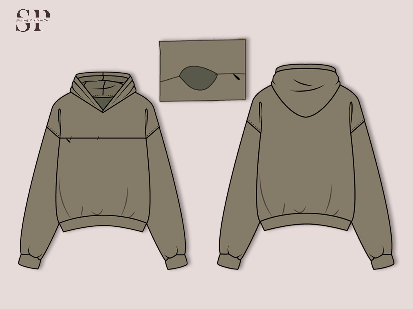 Nursing Hoodie Sewing Pattern PDF | Women’s Breastfeeding Hoodie | Easy Zip Access | Winter Hoodie Pattern