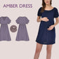 AMBER Dress - Nursing dress pattern| breastfeeding dress sewing pattern | Women dress pattern| mother dress pattern | sewing pattern pdf