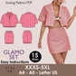 GLAMO Set - Shirt & skirt | Summer Dress | Women dress pattern| Half Sleeve dress, Short dress| sewing Pattern PDF jacket skirt combo