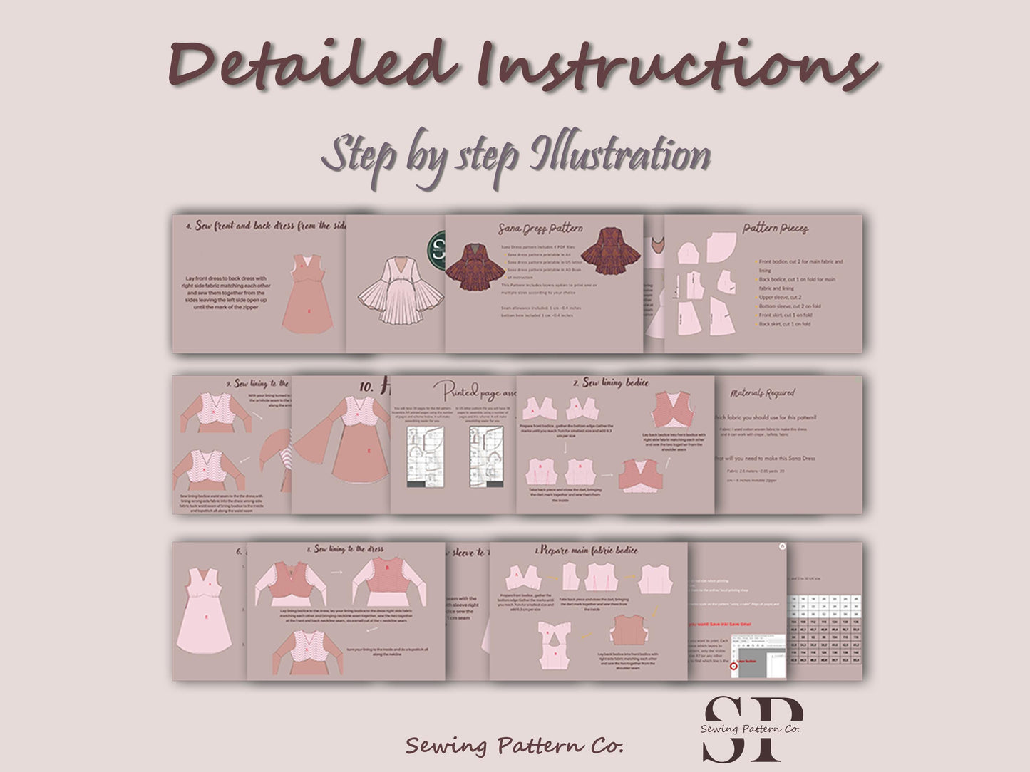 Bell Sleeve Mini Dress | mini dress pattern | PDF sewing pattern 15 size | 70s dress pattern | Sheath, short skirt | women dress pattern
